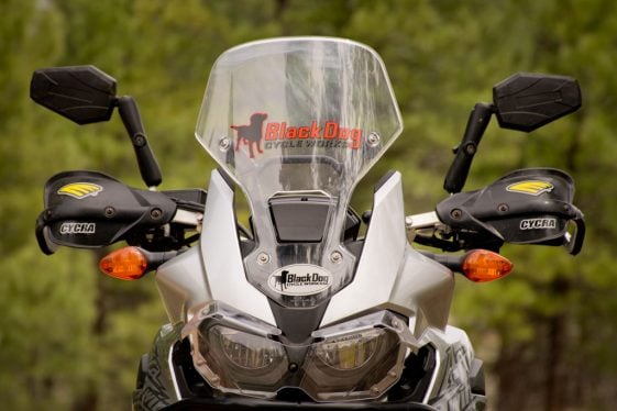honda africa twin mirrors hand guards